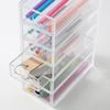 MUJI Acrylic Small Item Storage 6 Tiers Width 8.7cm Depth 17cm Height 25.2cm