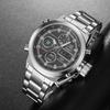 AMST Men Watch Top Luxury Brand Red Big Dial Sport Watches Mens Chronograph Quartz Wristwatch Date Male Clock Relogio Masculino