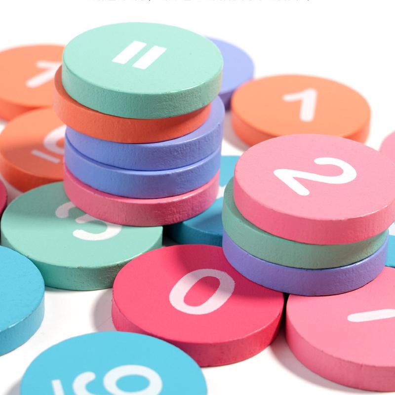 Holz Zehnerrahmen Sets Spielzeug, Lernen Zählen und Zahlen, Addition und Subtraktion, Mathematik Lernspielzeug