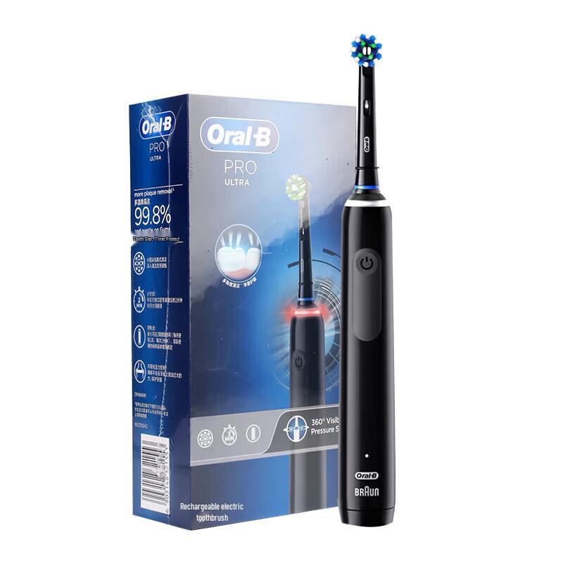 

Oral-B Pro4 Electric Toothbrush, Warrior Black