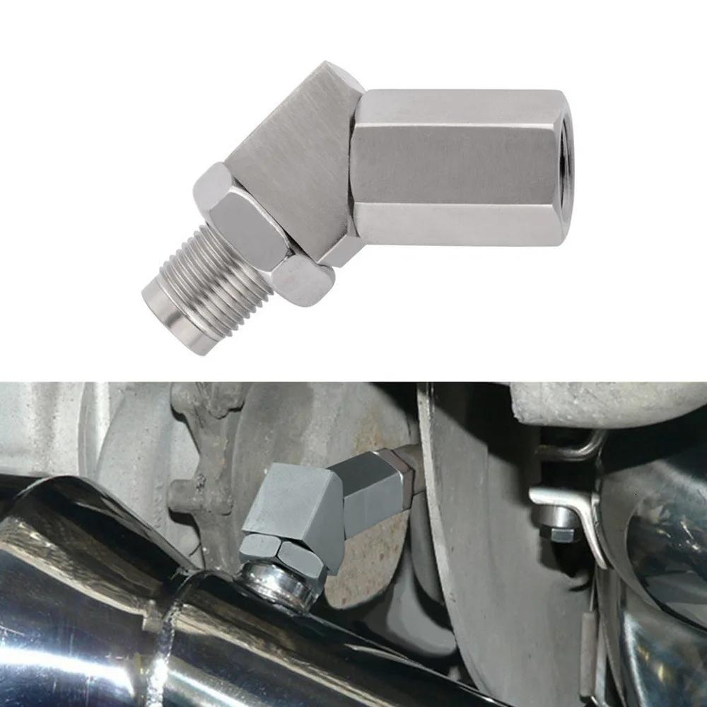 M18X1.5 45 Degree Oxygen O2 Sensor Spacer Adapter Universal Stainless Steel Extension Filter CEL mini Catalyst Check Engine Light