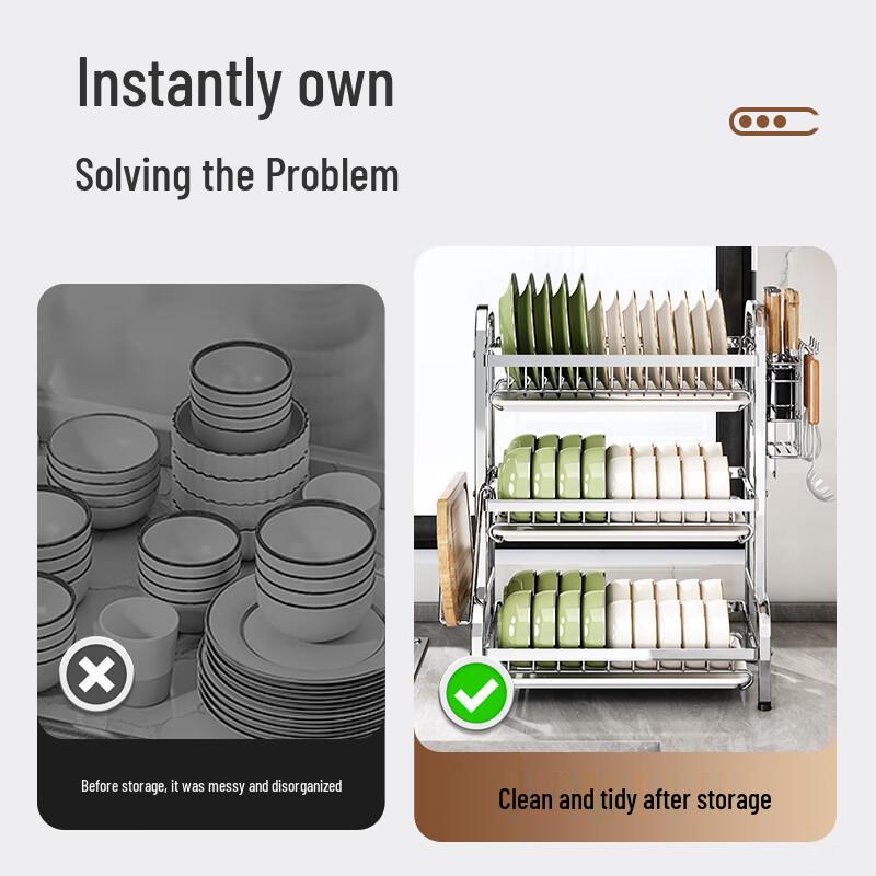 Stainless Steel Kitchen Dish Drying Rack