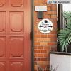 2D Flat 1pc, 8x8 in, "Welcome To The Graduation Party" Aluminum Metal Sign - Wall-mounted, Suitable for Terrace, Porch, Garage, Home, Cafe, Door