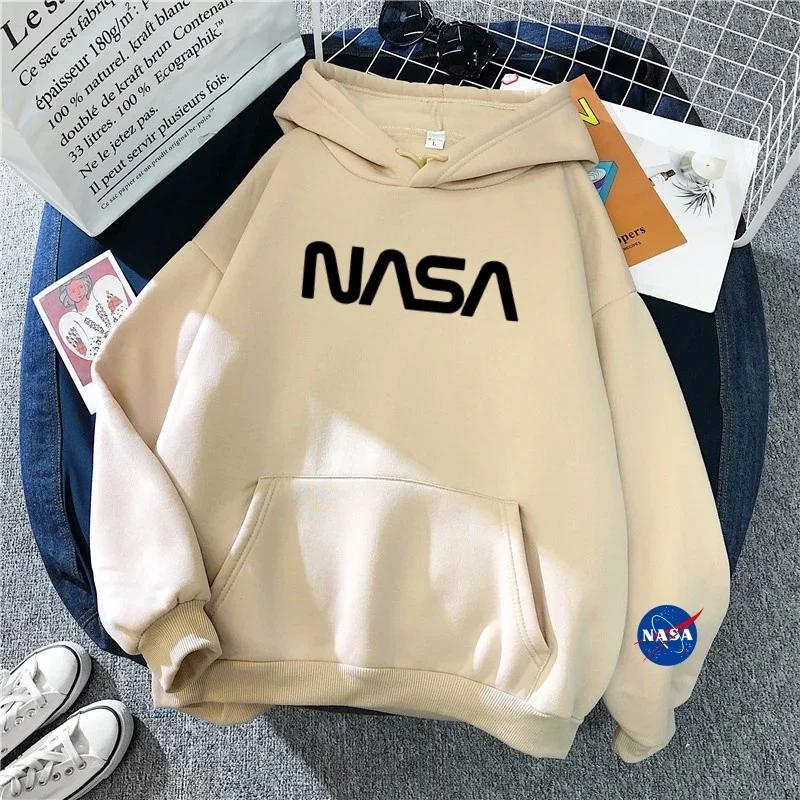 2025 Hot Sale New Fashion Trend Hoodie NASA Monogram Printed Astronaut Hoodie Casual Sweatshirt High Quality Hot Sale