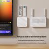 Magnetic No-Punch Wall-Mount Hook & Remote Holder