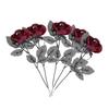 5Pcs Simulated Eyeball Rose Halloween Party Decorations Horror Themed Rose Props for Room Bar Store Festive Setup