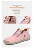 Women's 2025 Spring/Autumn High-Top Leather Martin Boots – Soft Sole, Trendy Casual Design for Couples