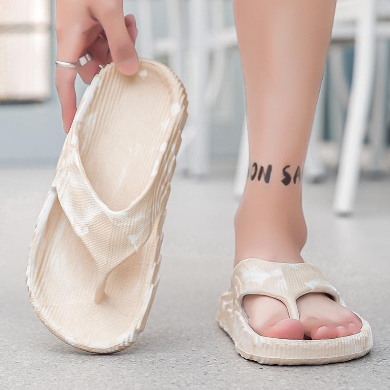 Fashion Green Men's Slippers 2025 New Fashion Printed Male Flip Flop Casual Vacation Beach Shoes Indoor Non-Slip EVA Flip Flop Sandals