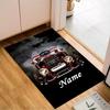 Custom Name School Bus Adventure Rug Game Carpet, Floor Mat for Bedroom Living Room Entryway Rug, Home Decor Idea Gift for Christmas birthday