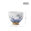 Chinesische Keramik Teetasse Persönliche Meditation Einzelne Tasse Tragbare Reise Teeschale Pu'er Meistertasse Handgefertigt Teezubehör