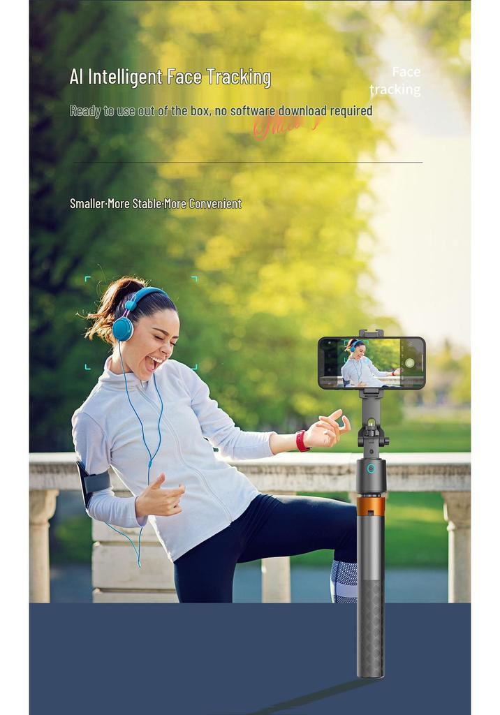 Q13 Smart AI Gimbal: Dual-Light-Gesichtserkennung & Auto-Tracking Live-Streaming-Stabilisator