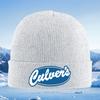 Culvers Logo Weißer Text Blaues Oval Unisex Damen Unisex Strickmütze Beanie Pullovermütze Winter Thermisch Warm Weihnachten Outdoor Radfahren