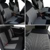 Embroidery Car Seat Cover Set Fit for Dacia Duster Sandero Renault Clio Fiat Panda Lancia Ypsilon Universal Car Seat Protection