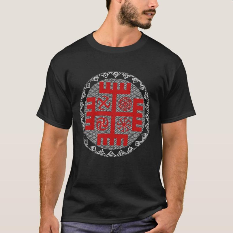 Hand of God Slavic Symbols Slavic Mythology TShirt 100 Cotton ONeck Summer Short Sleeve Casual Mens Tshirt Size S3XL S