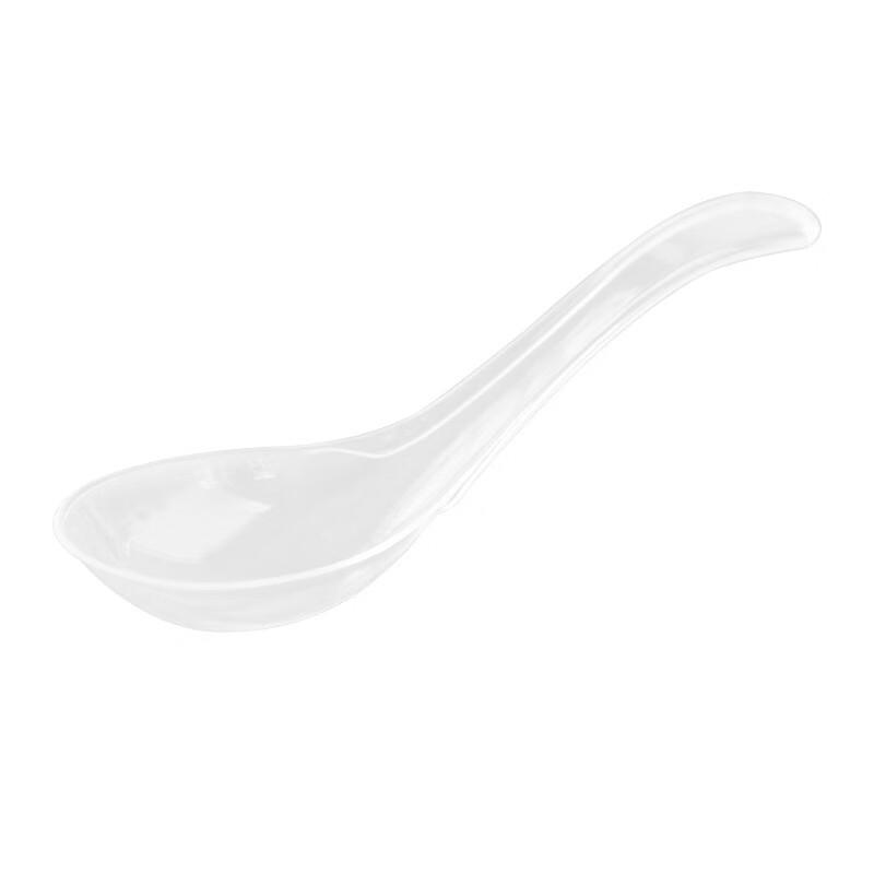 Shixun Disposable Hard Transparent Soup Spoons