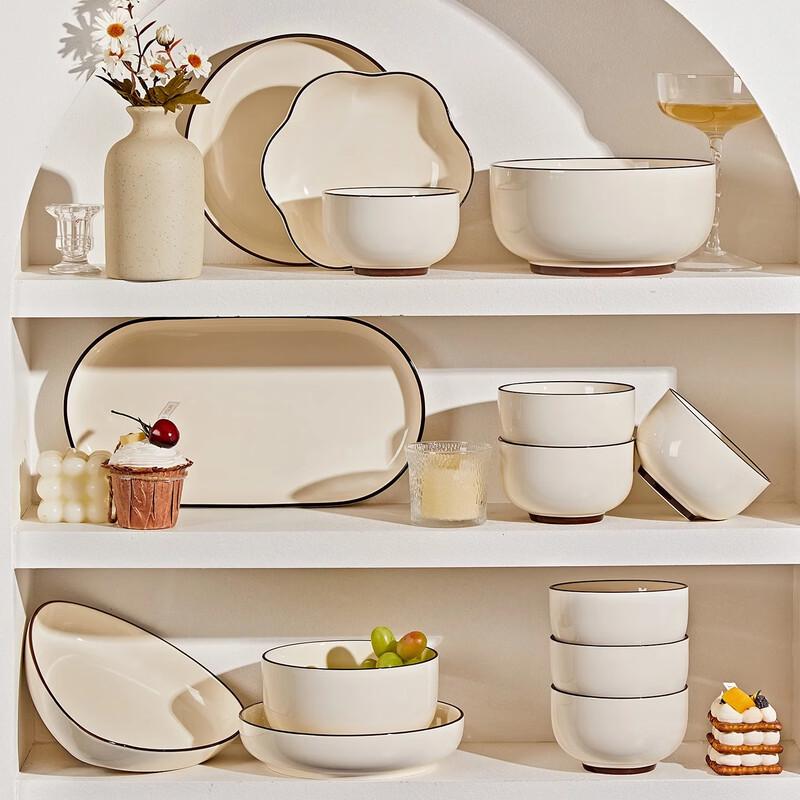 Simple Underglaze Ceramic Dinnerware Set