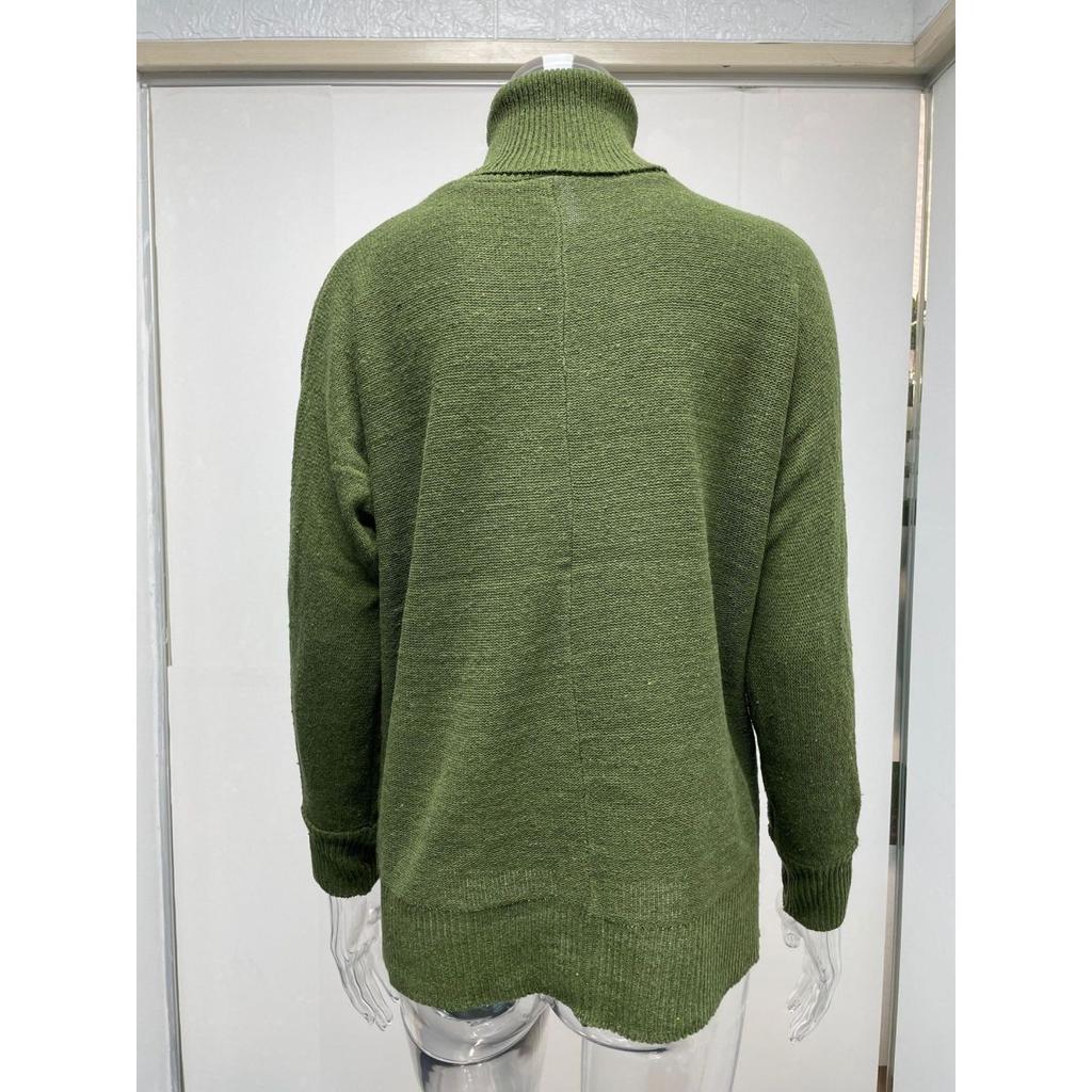 Damen Herbst- und Winter Langarm Rollkragen Locker Große Größe Pullover