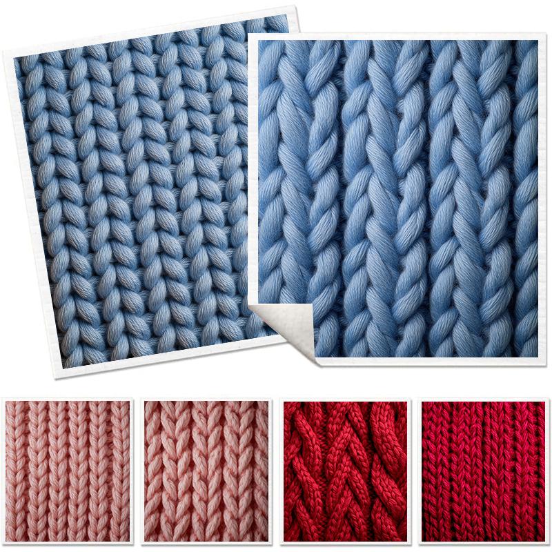 Cleaning Cloth Reusable Kitchen Dish Towels Eco-friendly Microfiber Knitted Print Dishcloths Lint Free Washable Duster Rags Tea Towels 9*7inch