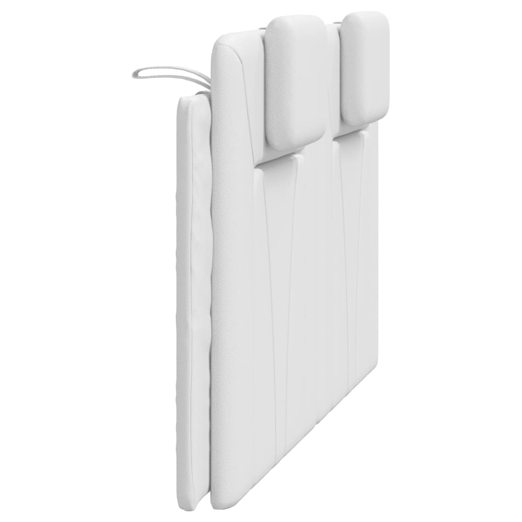 Vidaxl Poduszka Na Wezgłowie, Biała, 120 Cm, Sztuczna Skóra