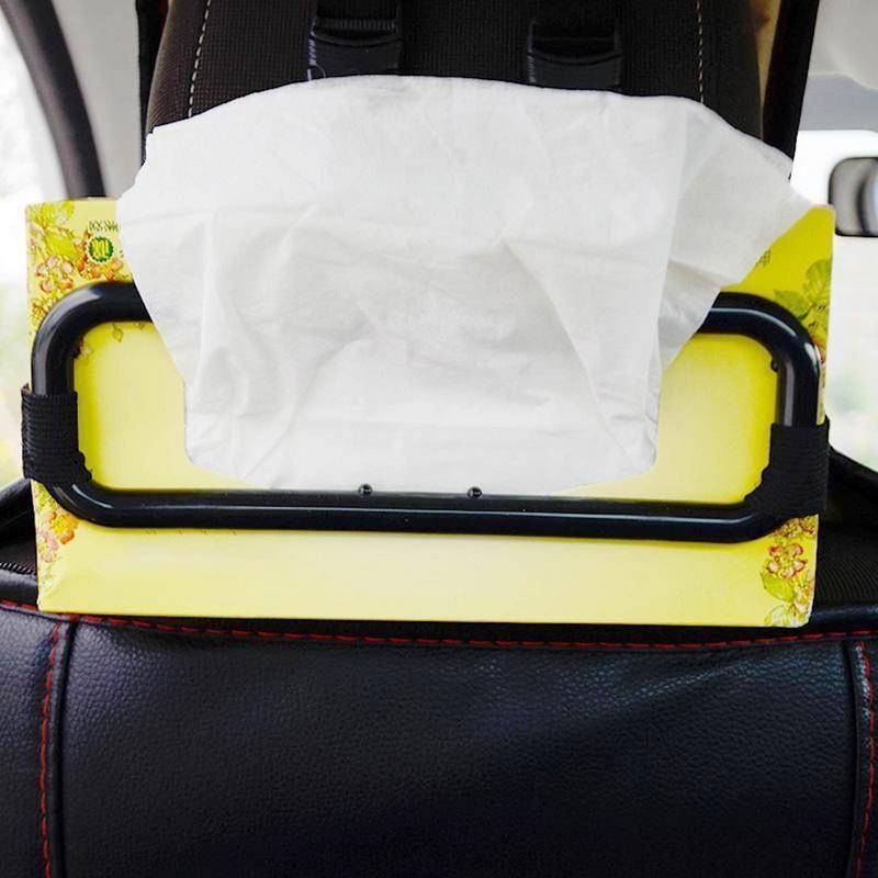 1 Stück Universeller Auto-Taschentuchhalter mit verstellbarem Riemen, Box für Servietten, Papiertücher und Taschentücher