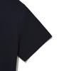 WACKY WILLY Women'S Typo Logo Half-Zip Short Sleeve Dark Navy