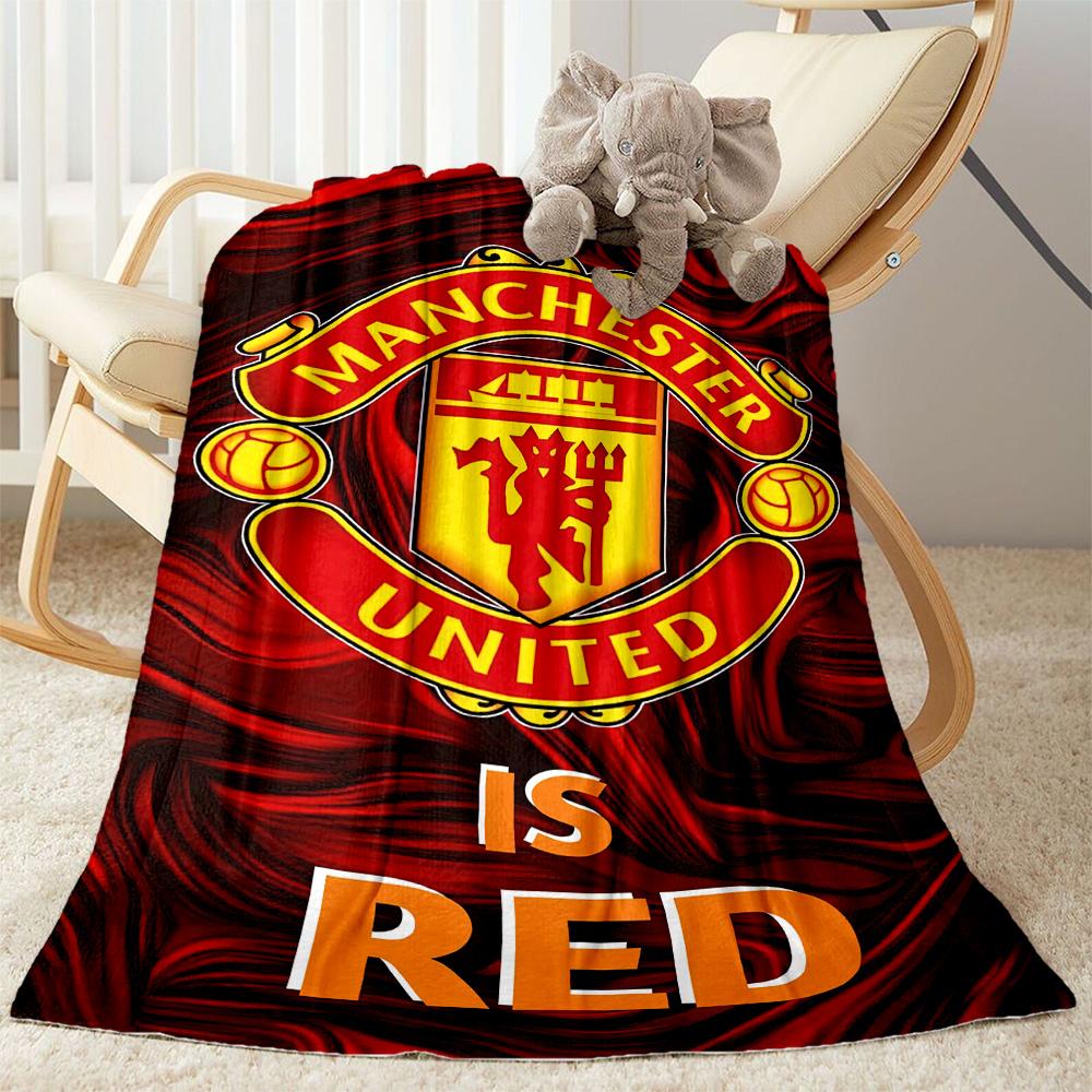 Manchester Blanket Soft Warm Cozy Perfect For Bed Picnics Sofa Four Seasons Universal Playful Design Perfect Gift For Relatives And Friends
