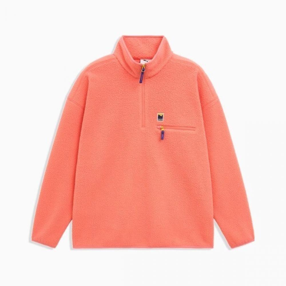 

PUma Fleece Half Zip Up Tee U Fleece Half Zip Tee 529491 01 52949101/XXL