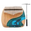 Kalimba Thumb Piano Whale 17‑Key Music Instrument with Sticker for Children Beginner