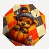 1pc Halloween Pumpkin Automatic Open/Close Umbrella with Folding feature Compact Travel Umbrella, Lightweight design, for Commuting, Business089