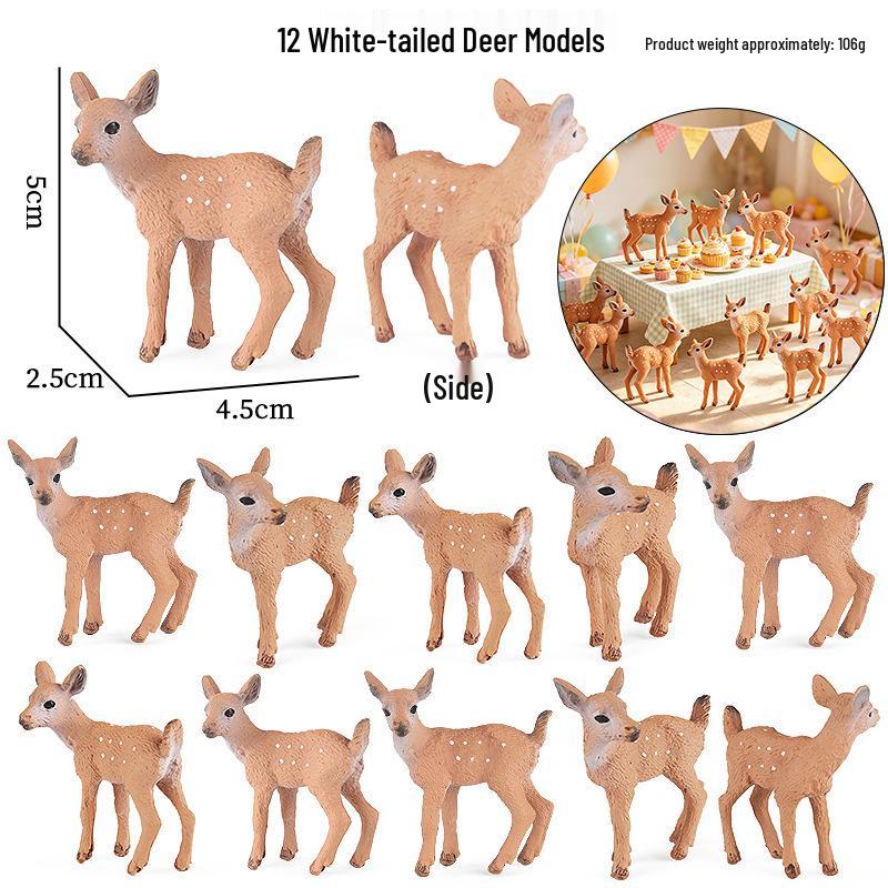 Wild Animal Model: Easter, Christmas, and Birthday Cake Decoration Toy for Children