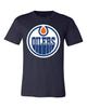 Camiseta con logo del equipo principal de los Edmonton Oilers S-6XL ¡Con seguimiento!! Camisetas unisex