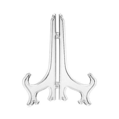 New Practical Tray Rack Display Stand Transparent Plate Holder Display Stand Easel Decorative Ornament Pedestal