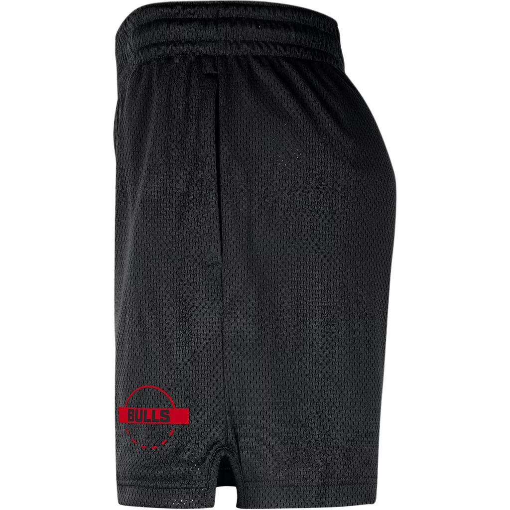 Nike Chicago Bulls Letter Logo Mid Waist Loose Fit Five Point Casual Shorts Men Shorts HM7335-010