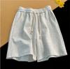 Pantaloncini Estivi da Uomo Taglie Forti a Colore Unito, Pantaloni Sportivi Casual Retro a Cinque Quarti