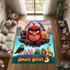 Various Styles of Angry Birds 2 Themed Printed Rugs for Soft Bedroom Floors, and Non-slip Welcome Mats for Home Laundry Rooms.