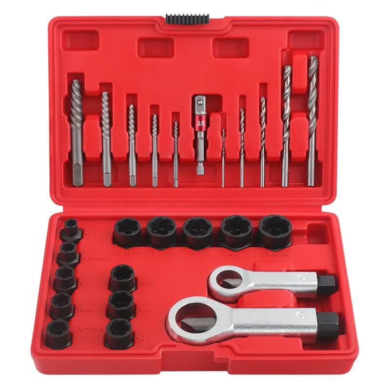 Jihang 26-Piece Broken Screw Extractor and Nut Remover Set
