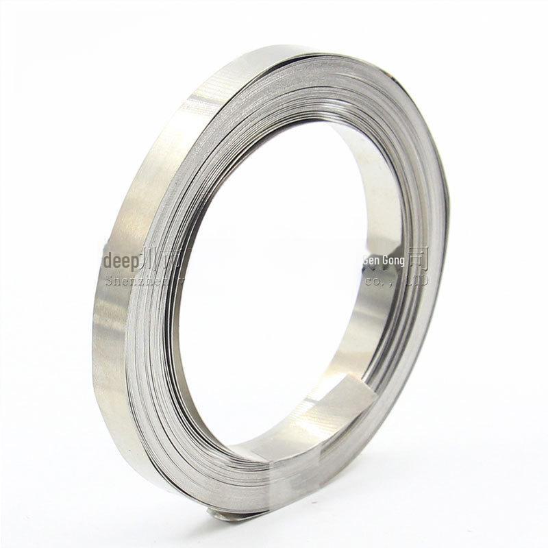 Connettore Batteria 18650 Striscia in Acciaio Nichelato, Spessore 0,1 mm, Lunghezza 10 m.
