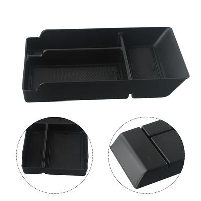 For Hyundai For IONIQ 5 2021+ Armrest Storage Box Organizer Parts Tray Center Console Stowing Tidying Black Car Tools