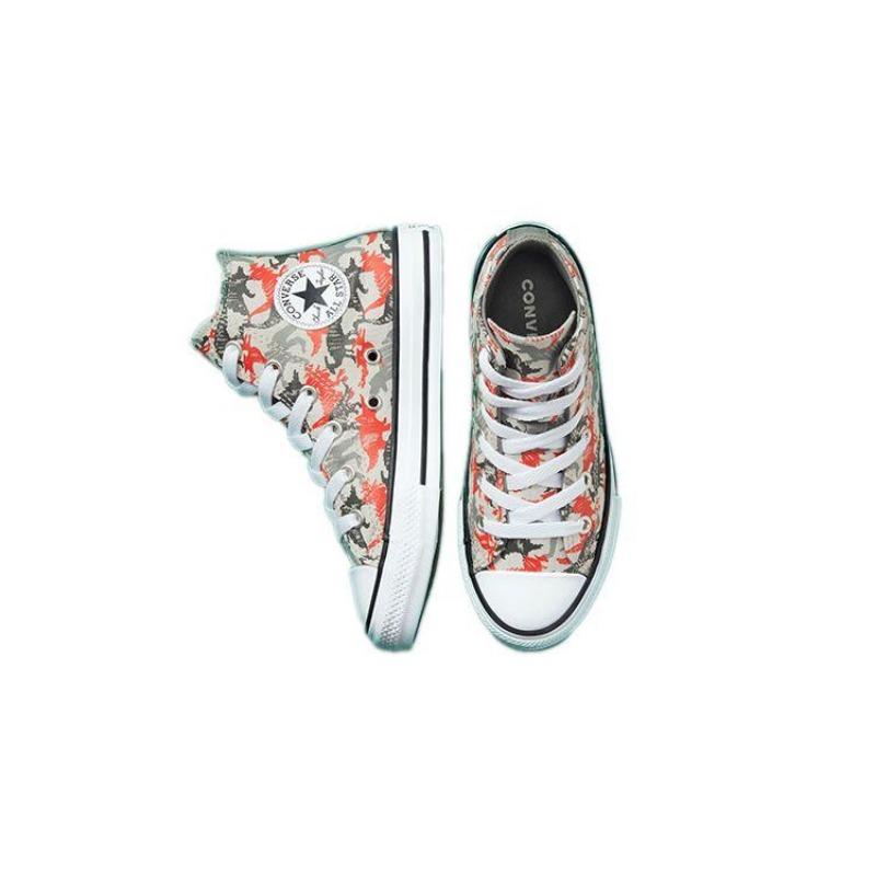 Converse All Star Series Kids High Canvas Shoes Comfort Versatile Off White 671598F
