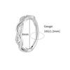 Right Grand ASTM F136 Titanium Twisted Rope Huggie Hoop Earring 16G Infinity CZ Hinged Clicker Septum Nose Ring Earlobe Piercing