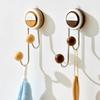 No-Drill Wall-Mounted Suction Cup Hook for Bathroom - Strong Adhesive & Traceless Design