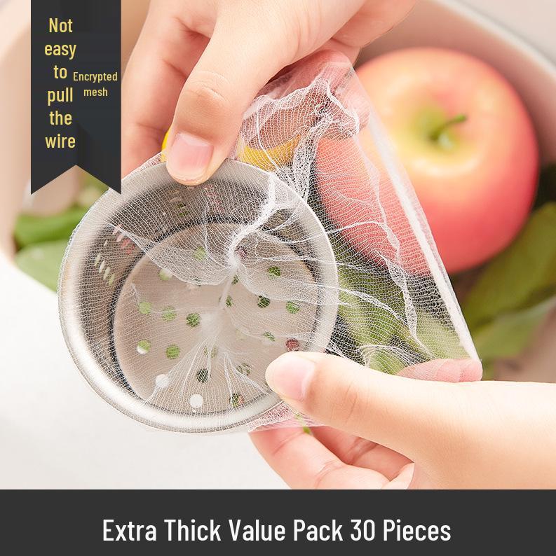 

Disposable Sink Strainer Bag - Kitchen Vegetable Washing and Basin Drain Net