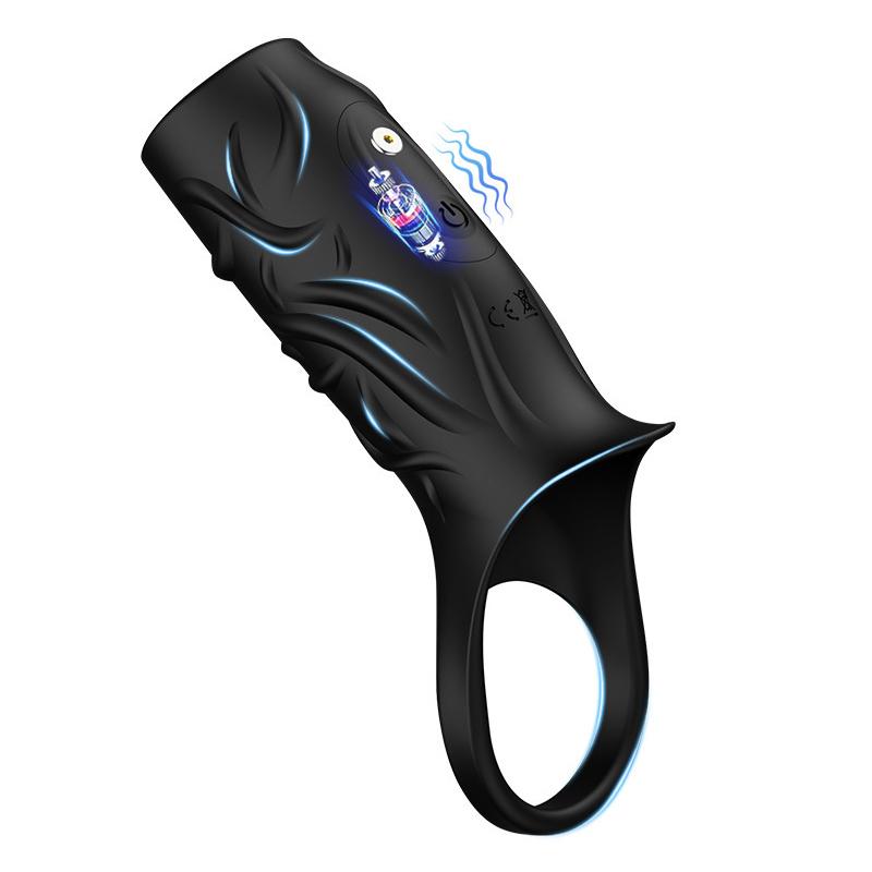 Vibrating Penis Sleeve Cock Ring Penis Ring Vibrator G-Spot Stimulation Penis Extender Male Couple Sex Toys for Men 18+
