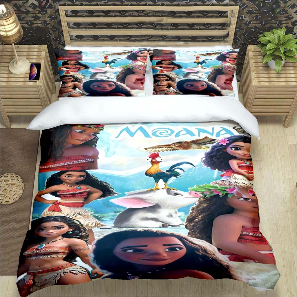 Fashion Print Moana Bedding Sets Bed Supplies Set Duvet Cover Bed Comforter Set Bedding Set child Birthday Gift