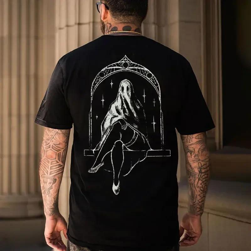 S*xy Naughty Ghost Queen Print Men s Tshirt Unisex T-Shirt XXL