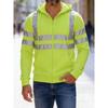 2026 Trending Men's Apparel: Everyday Outdoor, Hiking, Reflective Stripes, Zippered Hooded Top, Jacket, Men's