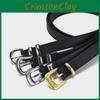 Stylish Pu Leather Casual Belt For Men And Women Versatile Black Jeans Accessory