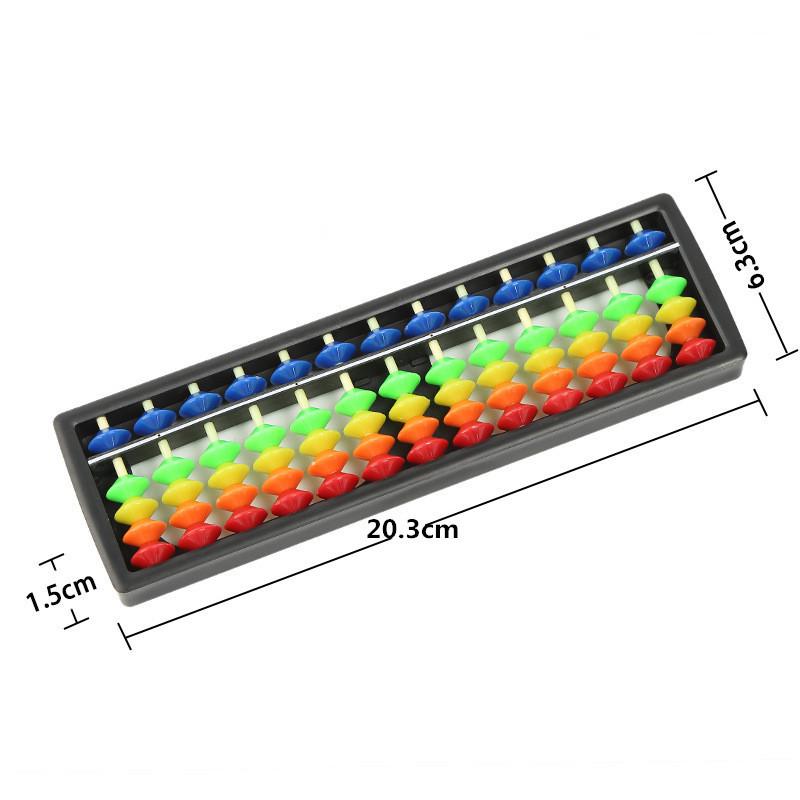 

13-рядные цветные счеты из АБС-пластика для детей и учеников - Компактные и изысканные для практики в детском саду