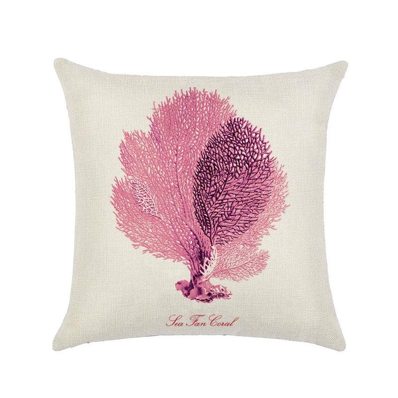 

Marine Patterns Organism Home Sofa Bed Decor Throw Pillow Case Square Cushion RedSeaweed