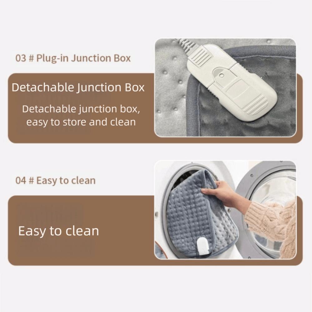 Portable Warm Thermal Pad Temperature Control Warming Back Belt Electric Heating Waist Belt  Office